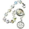 Swarowski Clear Crystal With Strass Ring Rosary Bracelet