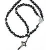 St Benedict Wooden And Rope Black Rosary