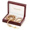 Rosary And Rosary Bracelet Set - Gold Copper