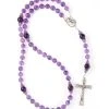 Absolute Amethyst Sterling Silver Precious Crucifix And Center