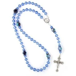 Cornflower Silver Blue Rosary