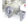 Clear Zircons Rosary Necklace