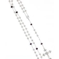 Air Filigree And Violet Crystal Rosary