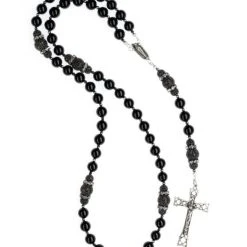 Black Trinity Zircons Rosary