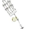 Jewel Rosary Bracelet Clear Crystal And Strass
