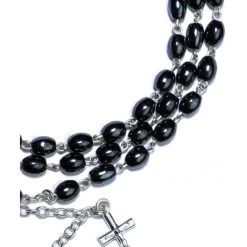 Hematite Rosary Long Bracelet
