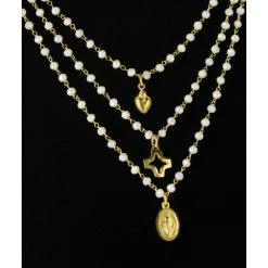 The Heart, The Cross And The Virgin Mary - White