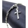 Double Chain Swarowski Black Crystal Rosary Bracelet