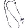 Jet Black Crucifix, Hematite Rosary