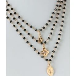 The Heart, The Cross And The Virgin Mary - Black