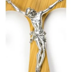 Big Olive Wood Tau Crucifix