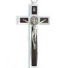 St. Benedict Crucifix Aluminium And Walnut Wood