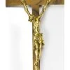 Walnut And Gold Crucifix