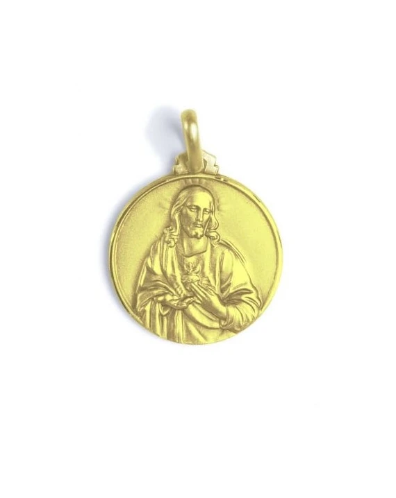 Scapular Medal Sterling Silver Gold Plated