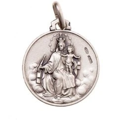 Virgin Mary Of Pompeii Scapular Medal Double Sided