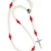 Passion Red Pearlscent Pearls Rosary
