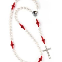Passion Red Pearlscent Pearls Rosary