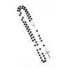 Ebony Beads Black Rosary Sterling Silver 925