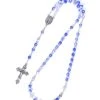 Sky Blue Variegate Agate Rosary