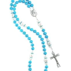 Turquoise, Pearls, Sterling Silver 925 - Big